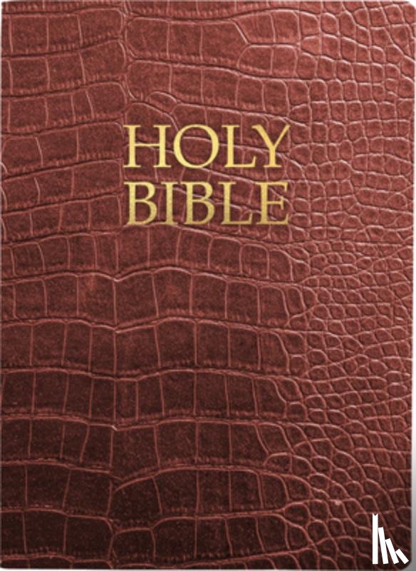 Whitaker House - Kjver Holy Bible, Large Print, Walnut Alligator Bonded Leather, Thumb Index: (King James Version Easy Read, Red Letter, Burgundy)