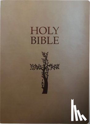Whitaker House - Kjver Holy Bible, Cross Design, Large Print, Coffee Ultrasoft: (King James Version Easy Read, Red Letter, Brown)