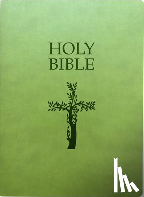 Whitaker House - Kjver Holy Bible, Cross Design, Large Print, Olive Ultrasoft: (King James Version Easy Read, Red Letter, Green)