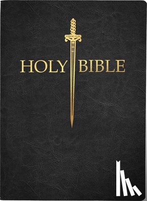 Whitaker House - KJV Sword Bible, Large Print, Black Genuine Leather, Thumb Index: (Red Letter, Premium Cowhide, 1611 Version)