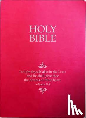 Whitaker House - KJV Holy Bible, Delight Yourself in the Lord Life Verse Edition, Large Print, Berry Ultrasoft: (Red Letter, Pink, 1611 Version)