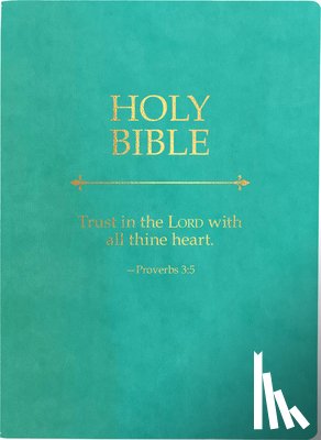 Whitaker House - KJV Holy Bible, Trust in the Lord Life Verse Edition, Large Print, Coastal Blue Ultrasoft: (Red Letter, Teal, 1611 Version)