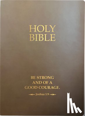 Whitaker House - KJV Holy Bible, Be Strong and Courageous Life Verse Edition, Large Print, Coffee Ultrasoft: (Red Letter, Brown, 1611 Version)