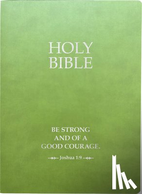 Whitaker House - KJV Holy Bible, Be Strong and Courageous Life Verse Edition, Large Print, Olive Ultrasoft: (Red Letter, Green, 1611 Version)