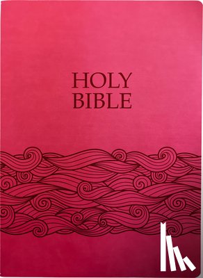 Whitaker House - KJV Holy Bible, Wave Design, Large Print, Berry Ultrasoft: (Red Letter, Pink), 1611 Version)