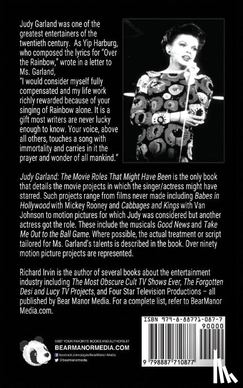 Irvin, Richard - Judy Garland (hardback)