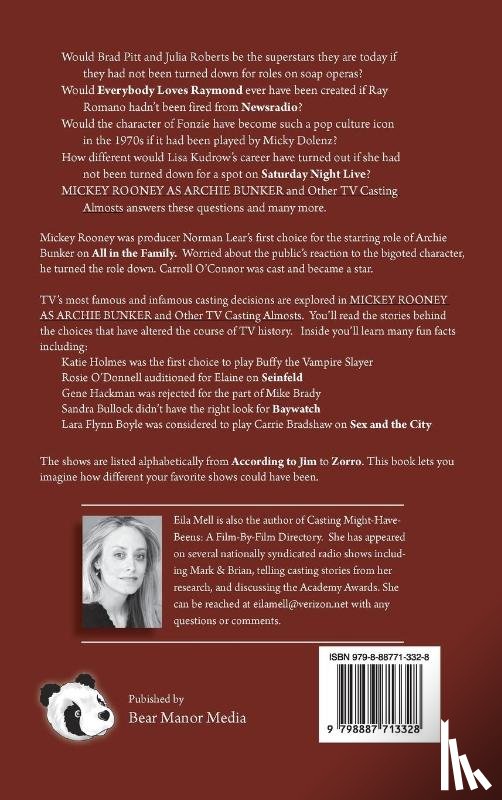 Mell, Eila - Mickey Rooney as Archie Bunker (hardback)