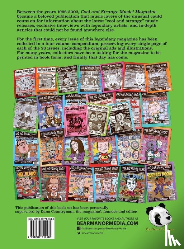 Countryman, Dana - Cool and Strange Music! Magazine - The Complete Collection, Vol. 1, Issues 1-7 (hardback)