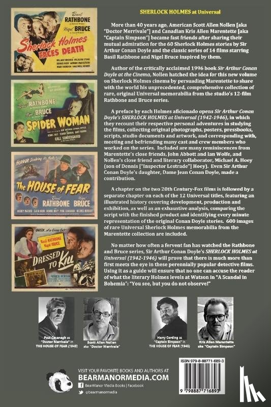 Nollen, Scott Allen, Marentette, Kris Allen - Sherlock Holmes at Universal (1942-1946) Volume 1