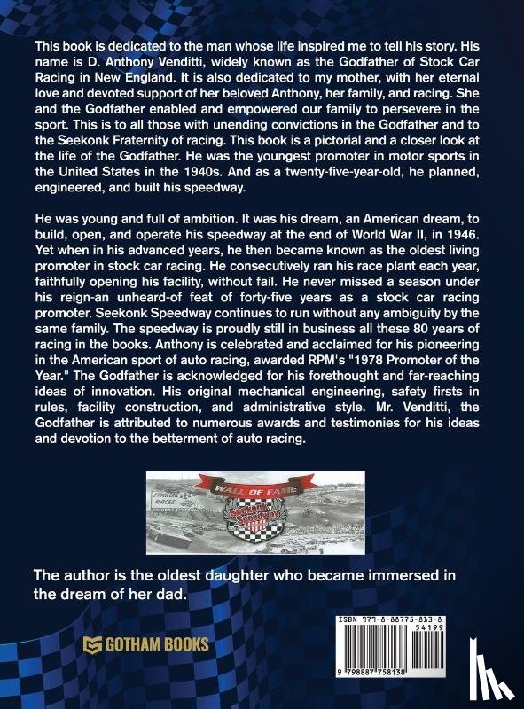 Adrienne J Venditti - The Godfather of New England Stock Car Racing D. Anthony Venditti