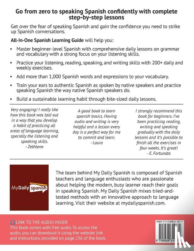 My Daily Spanish - All-In-One Spanish Learning Guide