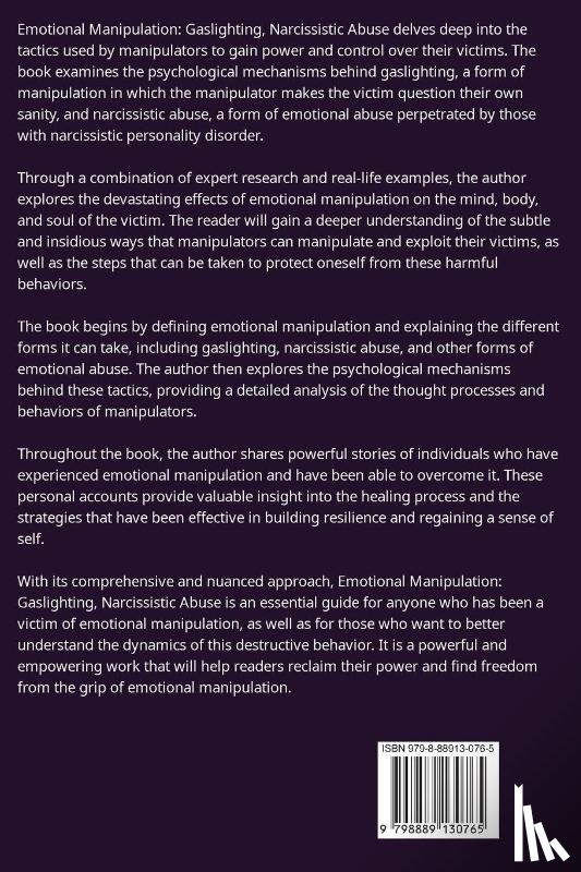 Barton, Cathleen R - Emotional Manipulation