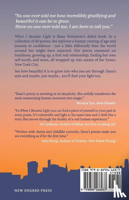 Weinstein, Ilana - When I Became Light