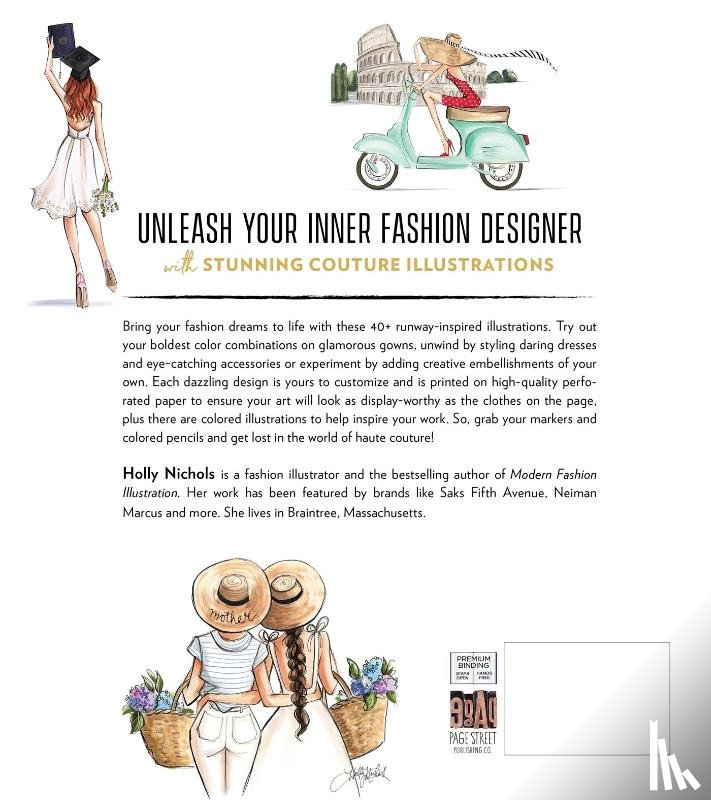 Nichols, Holly - Modern Fashion Illustration: The Coloring Book