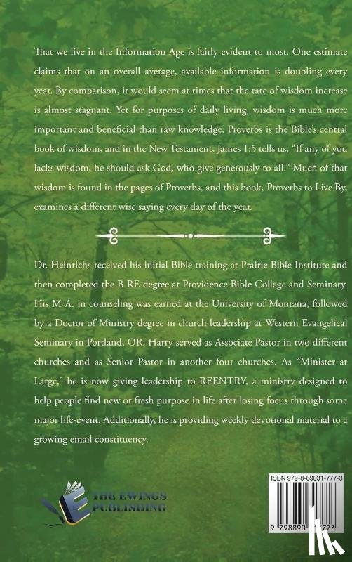 Heinrichs, Harry - Proverbs To Live By