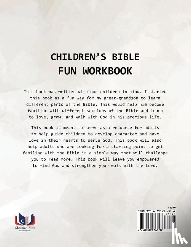 Rosenbaum, Barbara - Children's Bible Fun Workbook