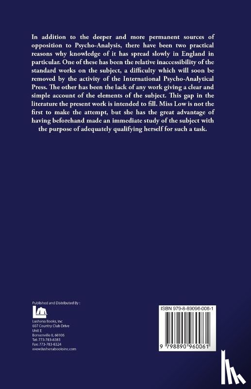 Barbara Low and Ernest Jones - Psycho-Analysis A Brief Account of the Freudian Theory