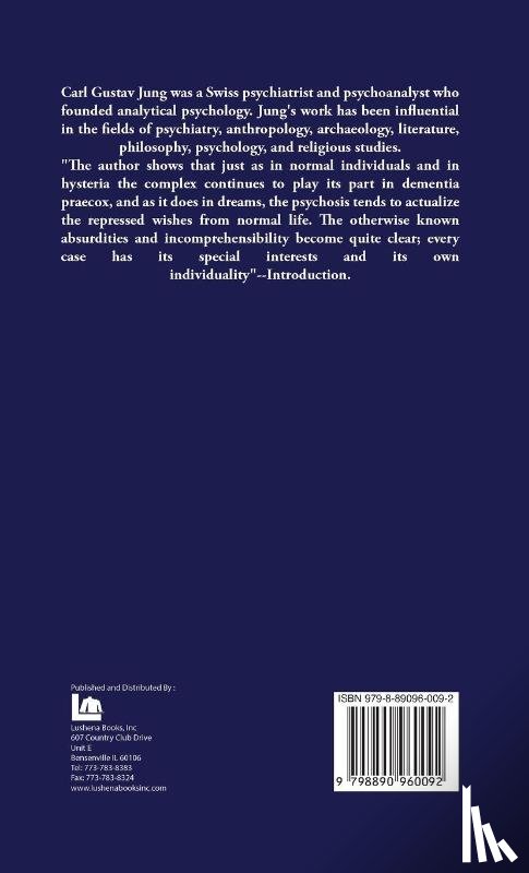 Carl Gustav Jung - The Psychology of Dementia Praecox