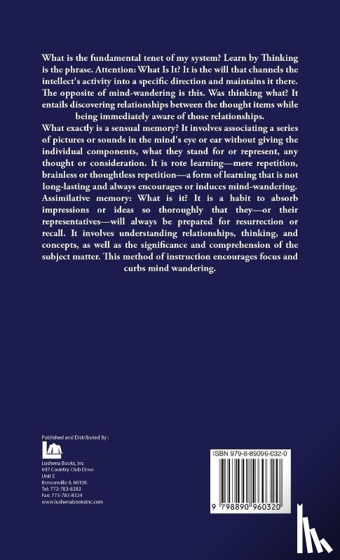 A. Loisette - Assimilative Memory Or How to Attend and Never Forget