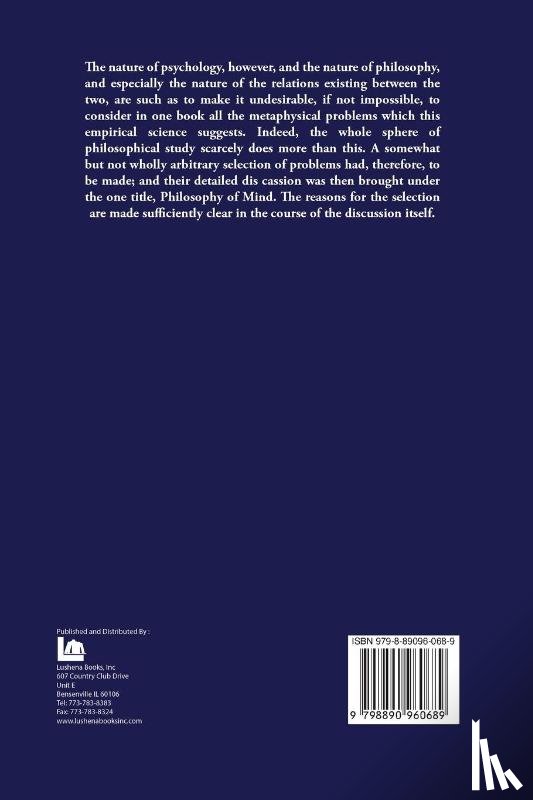 George Trumbull Ladd - Philosophy of Mind An Essay in the Metaphysics of Psychology