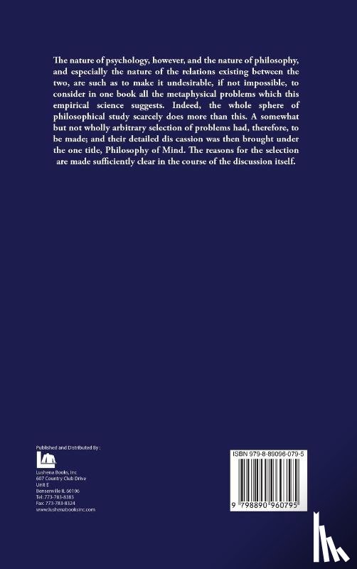 George Trumbull Ladd - Philosophy of Mind An Essay in the Metaphysics of Psychology