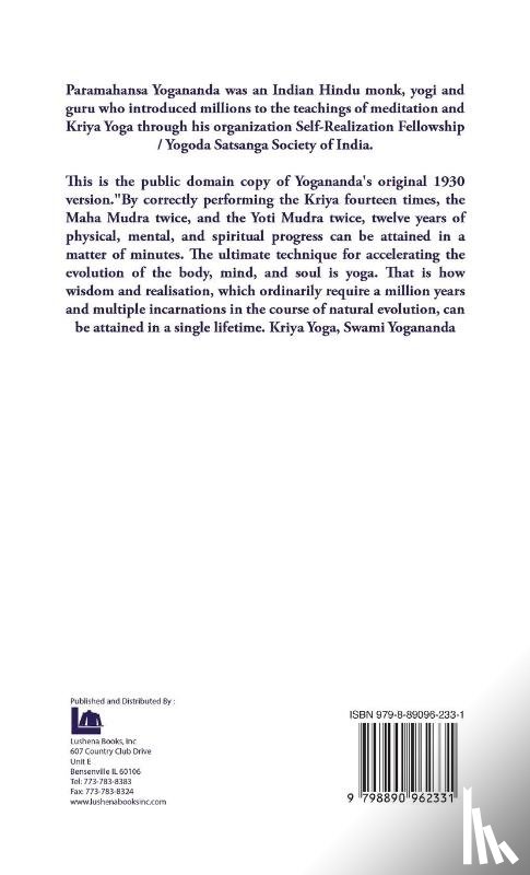 Paramhansa Yogananda - Kriya Yoga