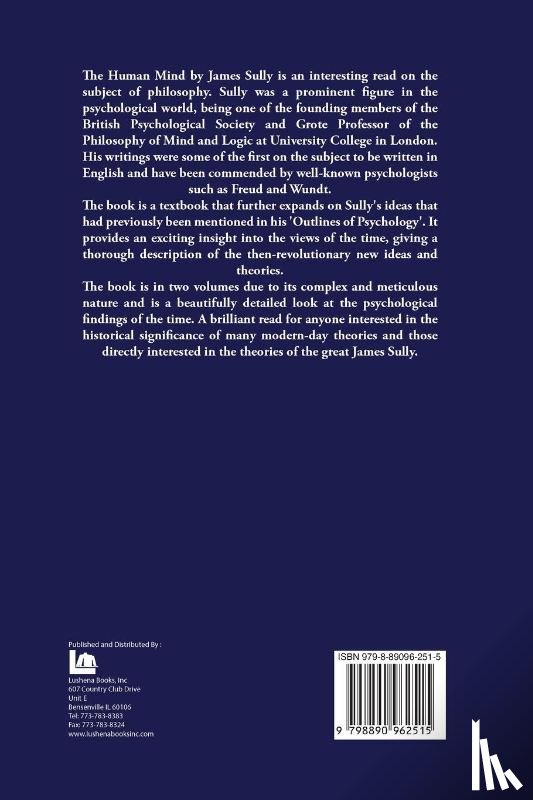 James Sully - The Human Mind A Text-Book of Psychology Volume 1 of 2