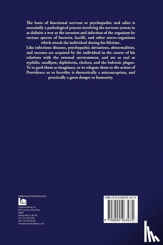 Boris Sidis - The Causation and Treatment of Psychopathic Diseases