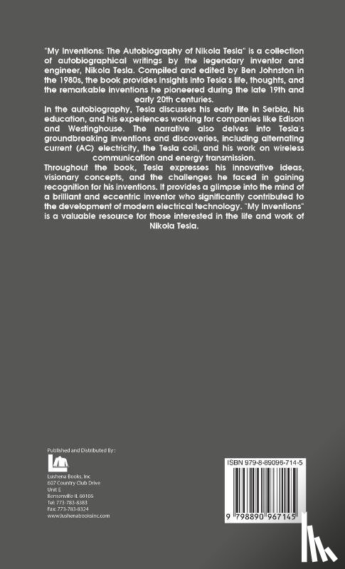 Nikola Tesla - My Inventions