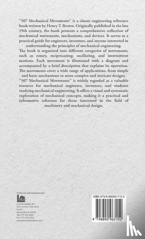 Henry T. Brown - 507 Mechanical Movements