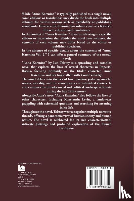 Leo Tolstoy - Anna Karenina Vol. 2