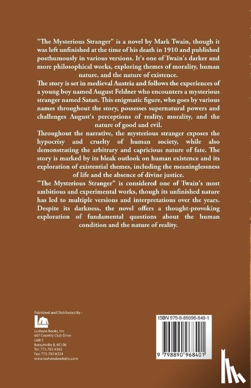 Mark Twain - The Mysterious Stranger