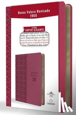 Reina Valera Revisada 1960 - Biblia Reina Valera Revisada 1960 Letra Súper Gigante, Símil Piel Fucsia Rosada / Spanish Bible Rvr 1960 Super Giant Print, Fuchsia Pink Leathersoft