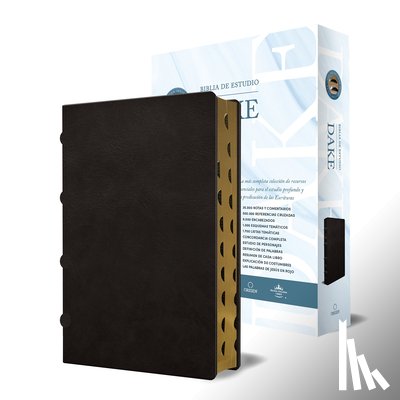 Reina Valera Revisada 1960 - Rvr 1960 Biblia de Estudio Dake, Tamaño Grande, Piel Negra Con Índice / Spanish Rvr 1960 Dake Study Bible, Large Size, Black Leather, Index