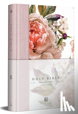 King James Version - KJV Holy Bible, Large Print Medium Format, Pink Cloth Hardcover W/Ribbon Marker, Red Letter