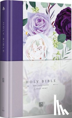 King James Version - KJV Holy Bible, Large Print Medium Format, Purple Cloth Hardcover W/Ribbon Marker, Red Letter