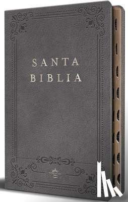 Reina Valera Revisada 1960 - Biblia Rvr 1960 Letra Grande Tamaño Manual, Piel Gris Con Índice / Spanish Bible Rvr 1960 Handy Size Large Print Leathersoft Gray with Index