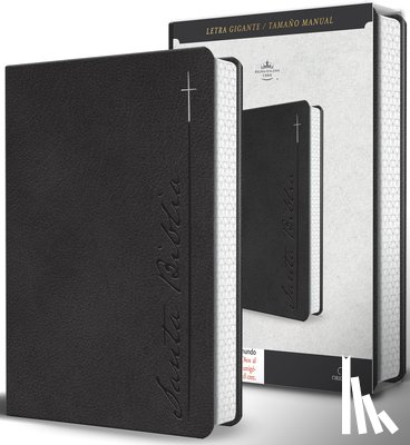 Reina Valera Revisada 1960 - Biblia Rvr 1960 Letra Gigante, Símil Piel, Gris (Edición Cantos Pintados) / Spanish Bible Rvr 1960 Giant Print Handy Size Leathersoft Gray with Cross
