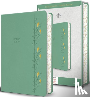 Reina Valera Revisada 1960 - Biblia Rvr 1960 Letra Gigante Símil Piel Verde Con Pájaros (Edición Cantos Pintados) / Spanish Bible Rvr 1960 Giant Print Handy Size Leathersoft Green