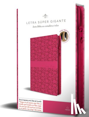 Reina Valera Revisada 1960 - Biblia Reina Valera Revisada 1960 Letra Súper Gigante, Símil Piel Fucsia Rosada, Cremallera E Índice / Spanish Bible Rvr 1960 Super Giant Print, Fuchs