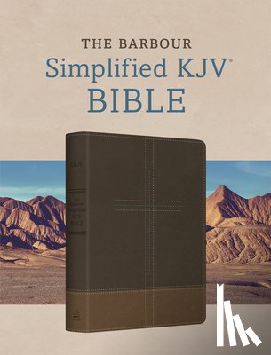 Barbour Bibles - The Barbour Simplified KJV Bible--Deluxe Edition [Two-Tone Brown Stitched Cross]