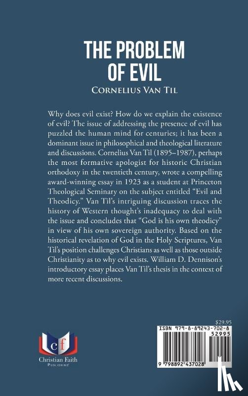 Til, Cornelius Van - THE PROBLEM OF EVIL