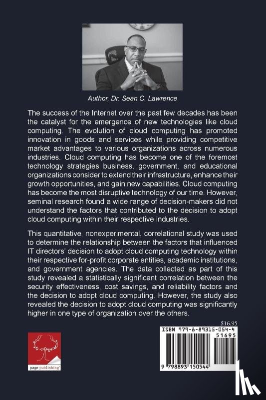Lawrence, Sean C. - Factors Influencing Cloud Computing Adoption Between Government, Academic, and For-Profit Corporate Organizations
