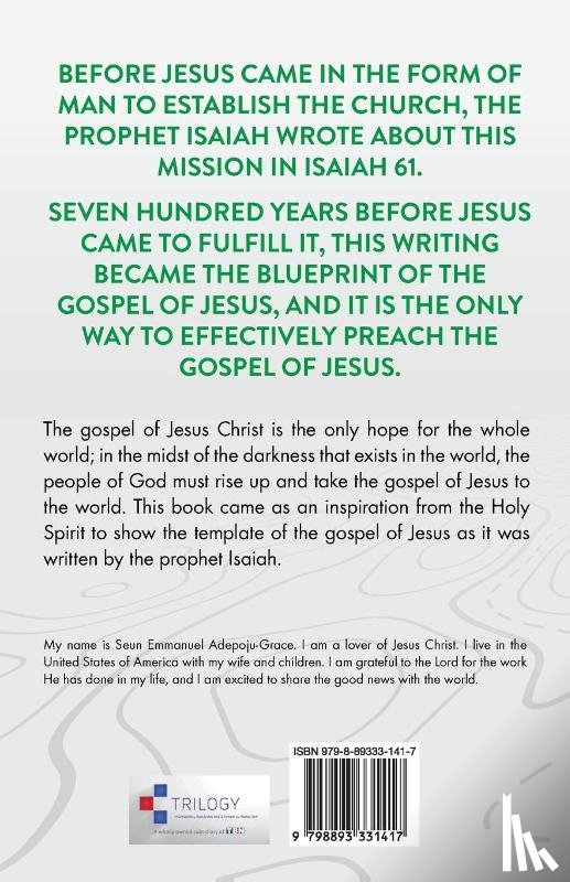Adepoju-Grace, Seun Emmanuel - Roadmap of the Gospel of Jesus