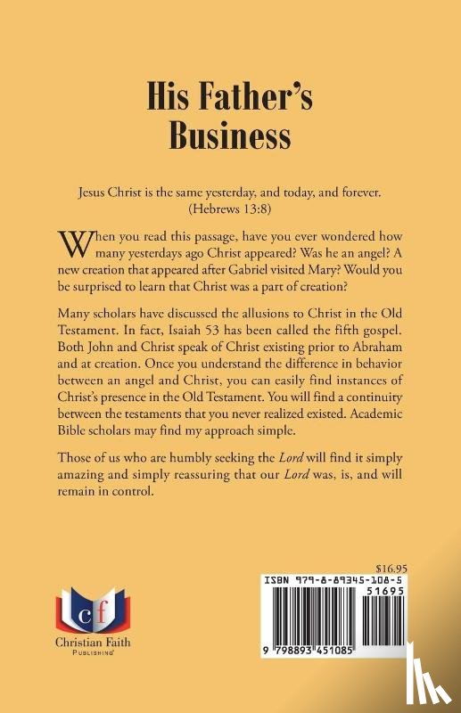 Wright, Donna V. - His Father's Business