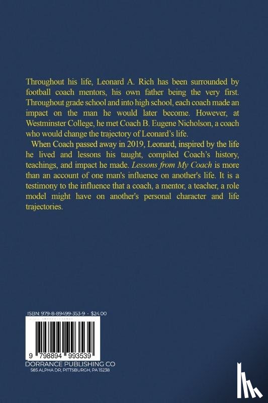Rich, Leonard - Lessons from My Coach