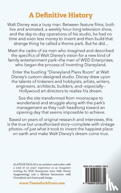 Dallas, Alastair - Inventing Disneyland