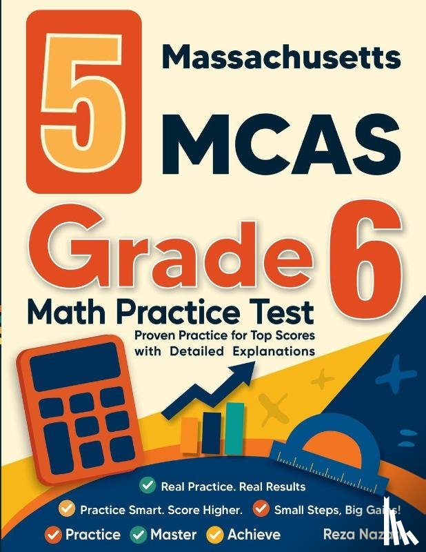 Nazari, Reza - 5 Massachusetts MCAS Grade 6 Math Practice Tests