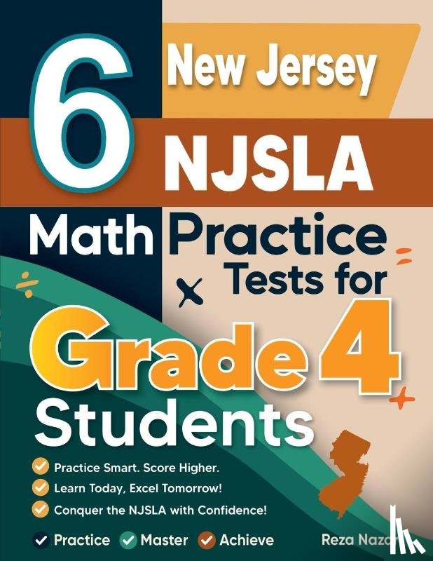 Nazari, Reza - 6 New Jersey NJSLA Grade 4 Math Practice Tests