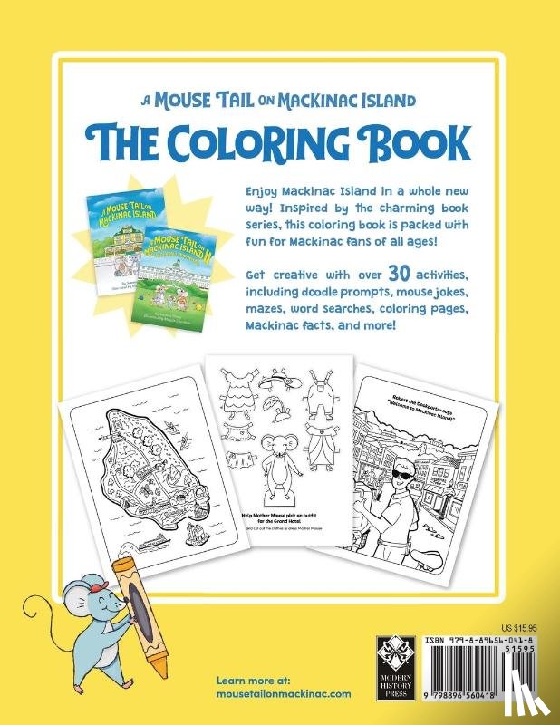 Porter, Summer - A Mouse Tail on Mackinac Island - The Coloring Book